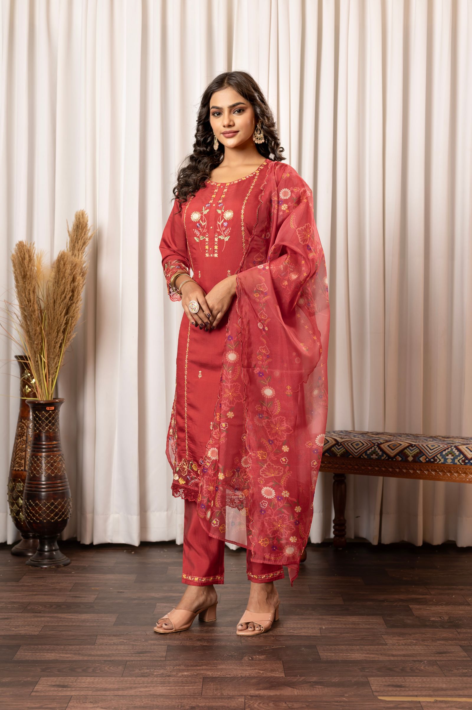 Dove Red Kurta