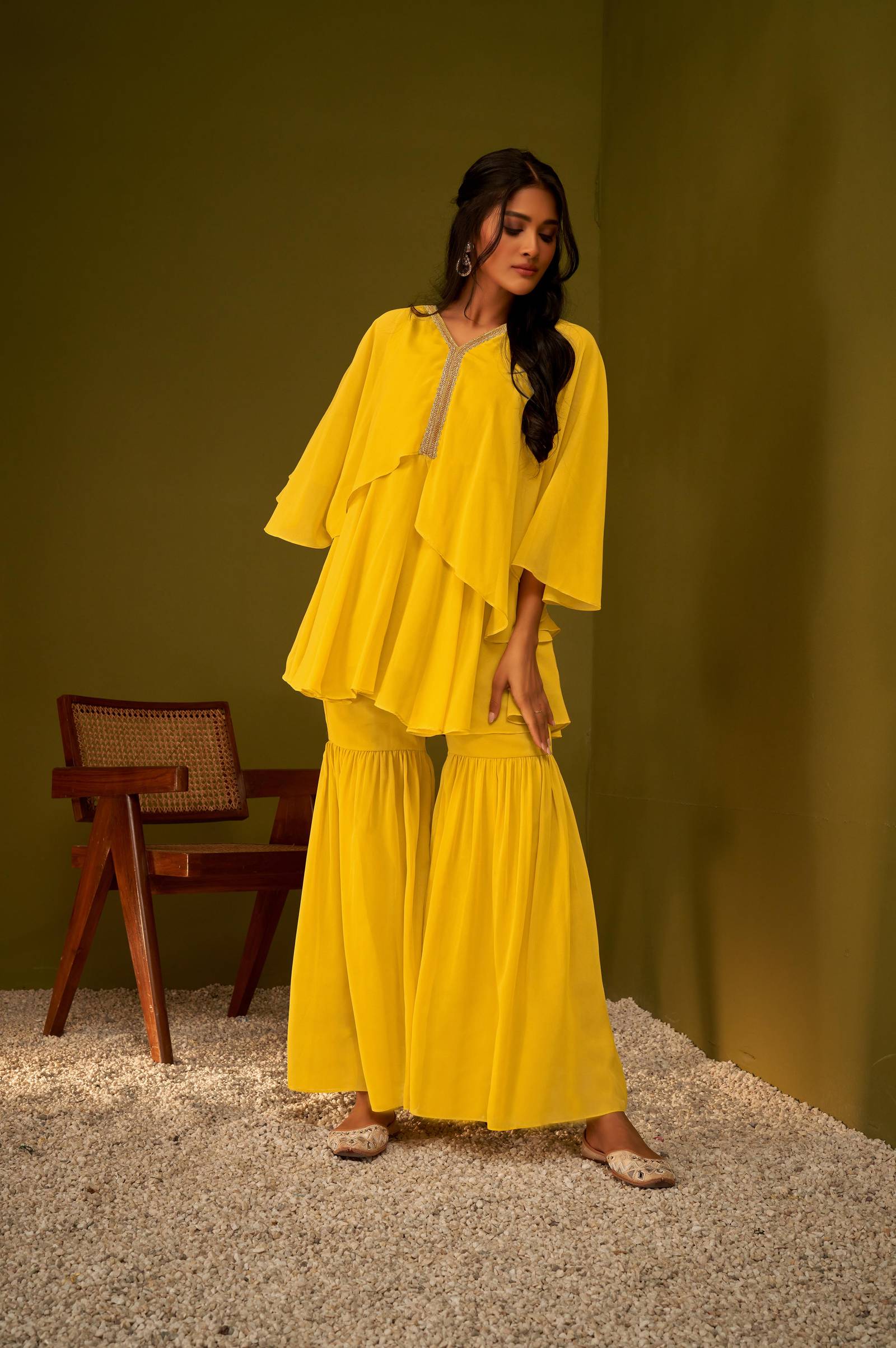 mustard-yellow-draped-and-flared-kurta-and-sharara-set