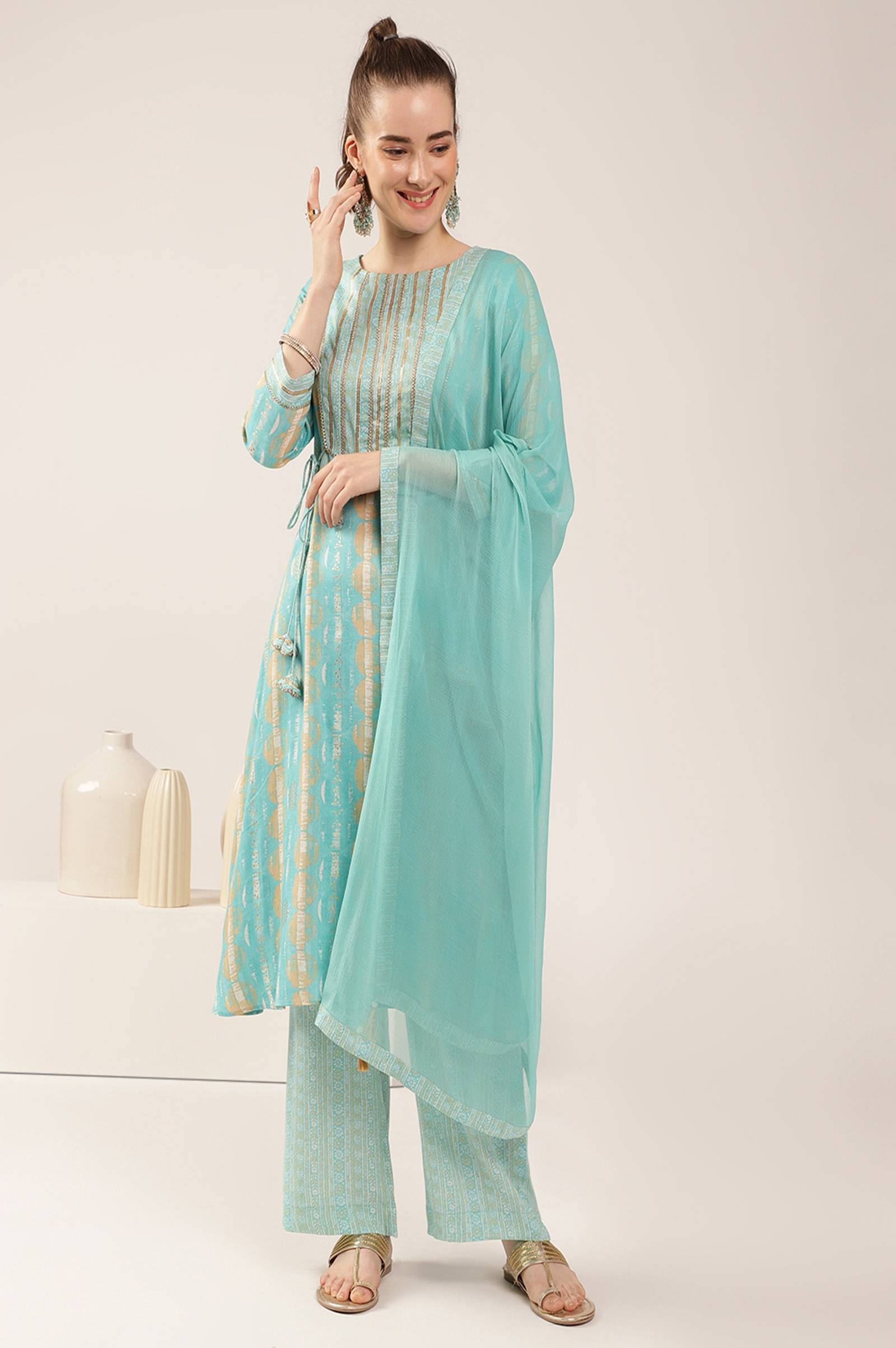 sky-blue-rayon-slub-floral-print-kurta-set-with-dupatta