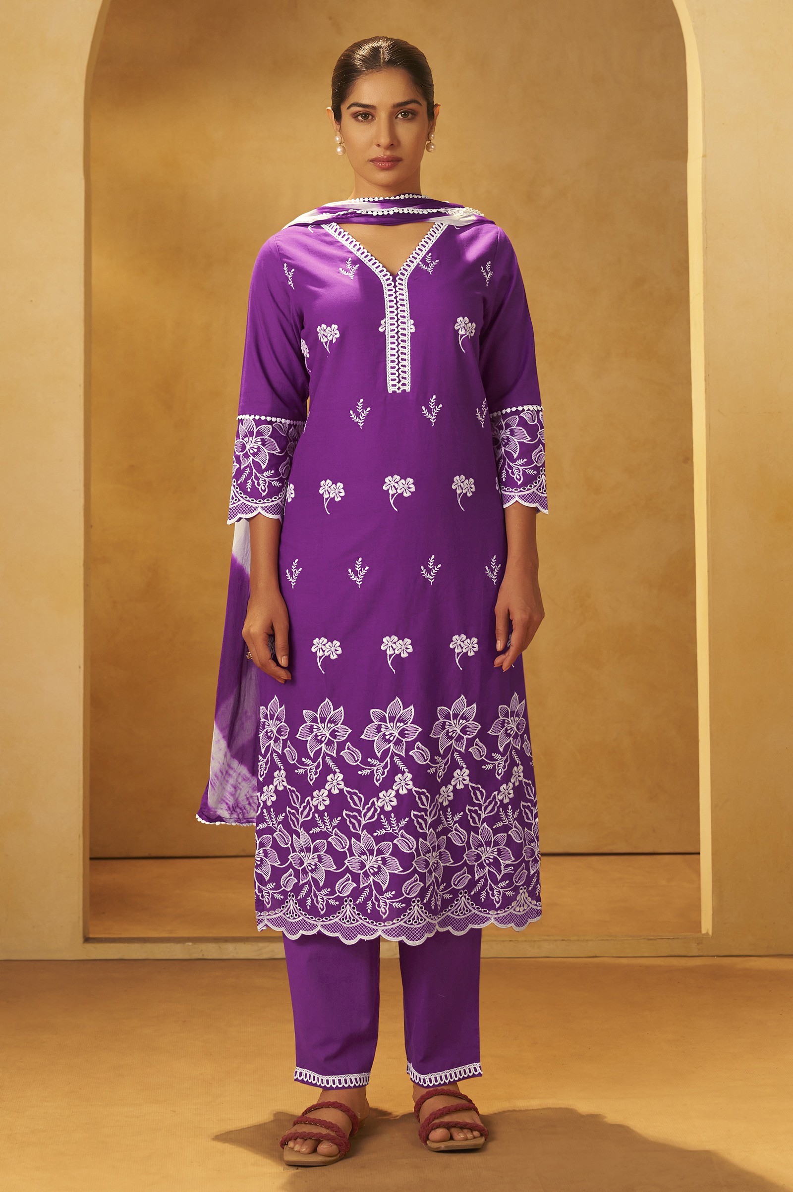 purple-pure-cotton-schiffli-embroidered-straight-kurta-set-dupatta