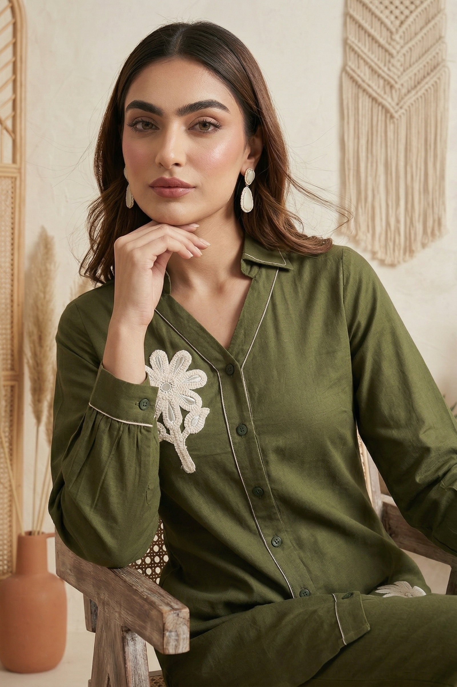 dark-green-pure-cotton-embroidered-butta-straight-co-ord-set