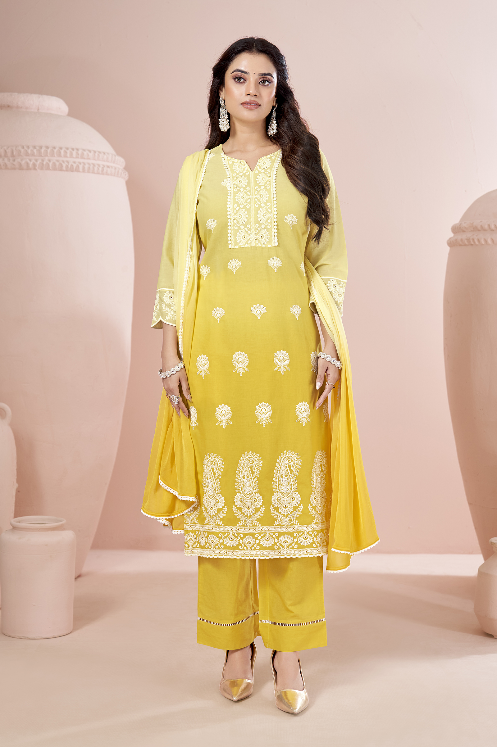yellow-pure-cotton-schiffli-ombre-embroidered-straight-kurta-set