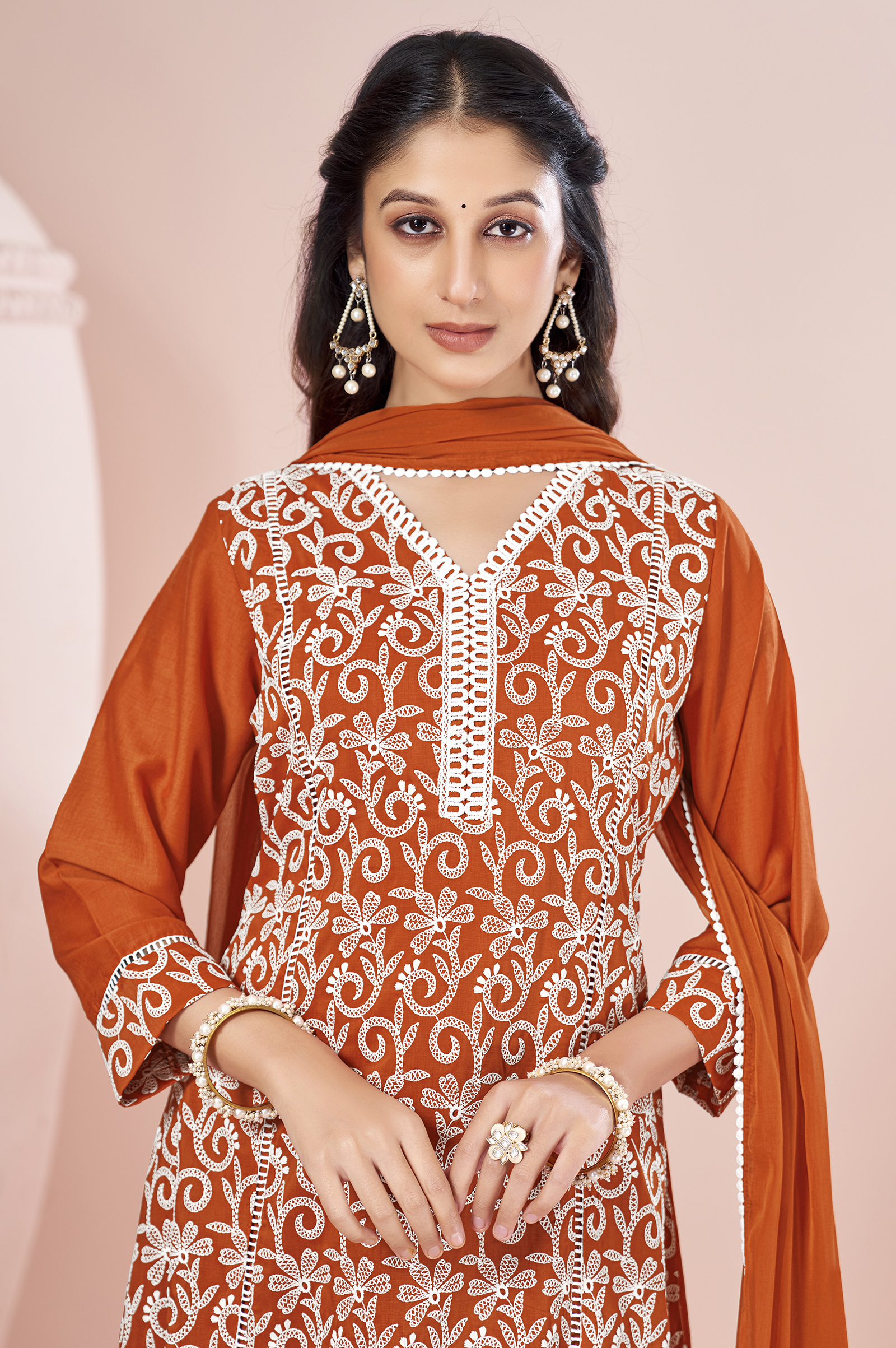 orange-chinnon-schiffli-embroidered-a-line-kurta-set-with-pants-nazmin-chiffon-dupatta