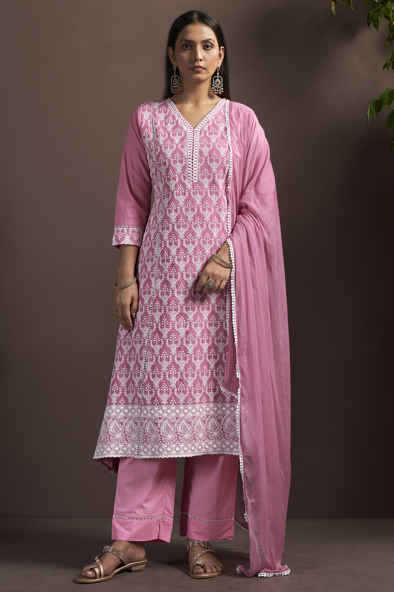 pink-pure-cotton-embroidered-anarkali-kurta-set-with-pant-najmin-chiffon-dupatta