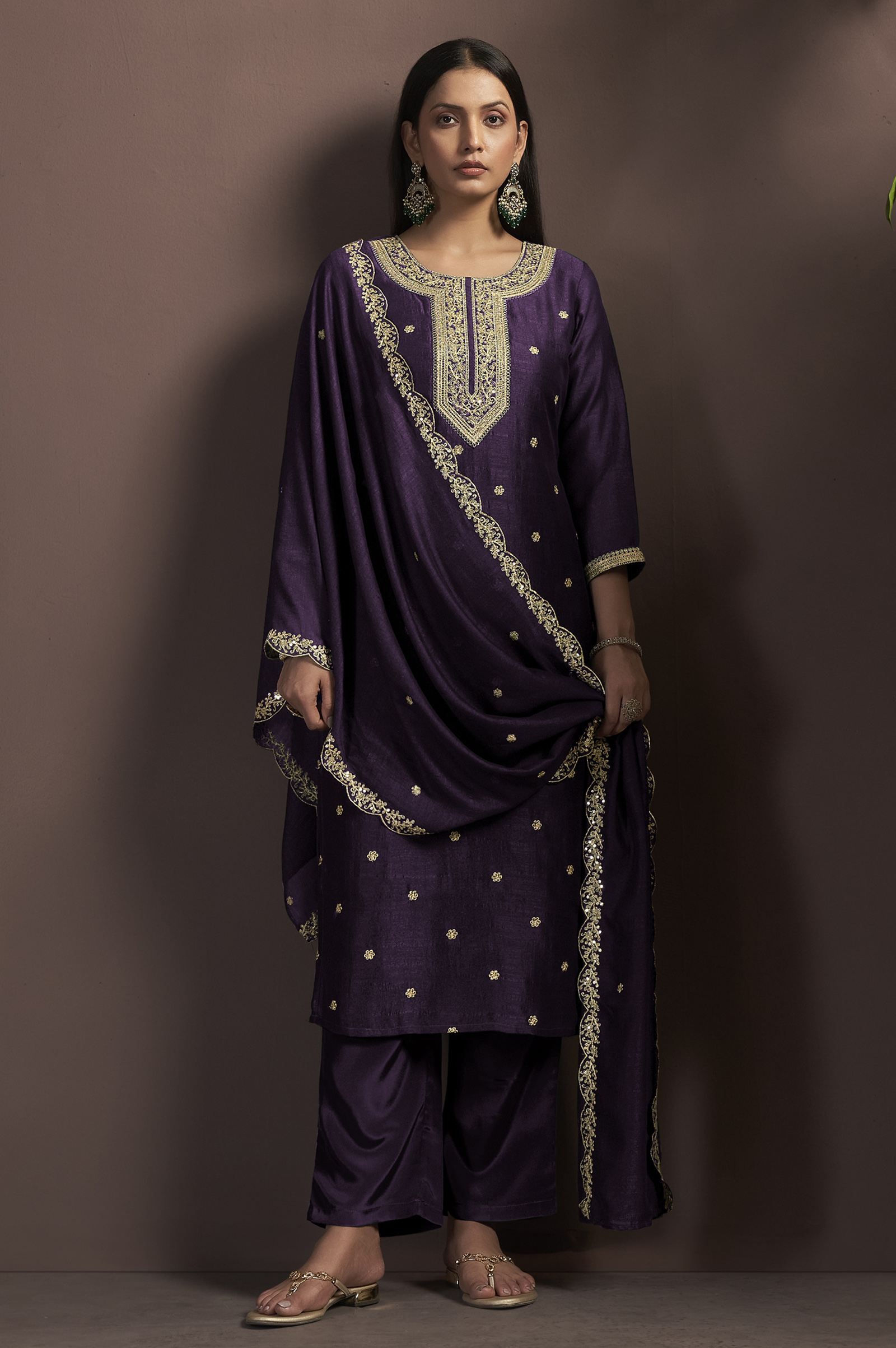 wine-vichitra-silk-embroidered-straight-kurta-set-with-embroidered-dupatta