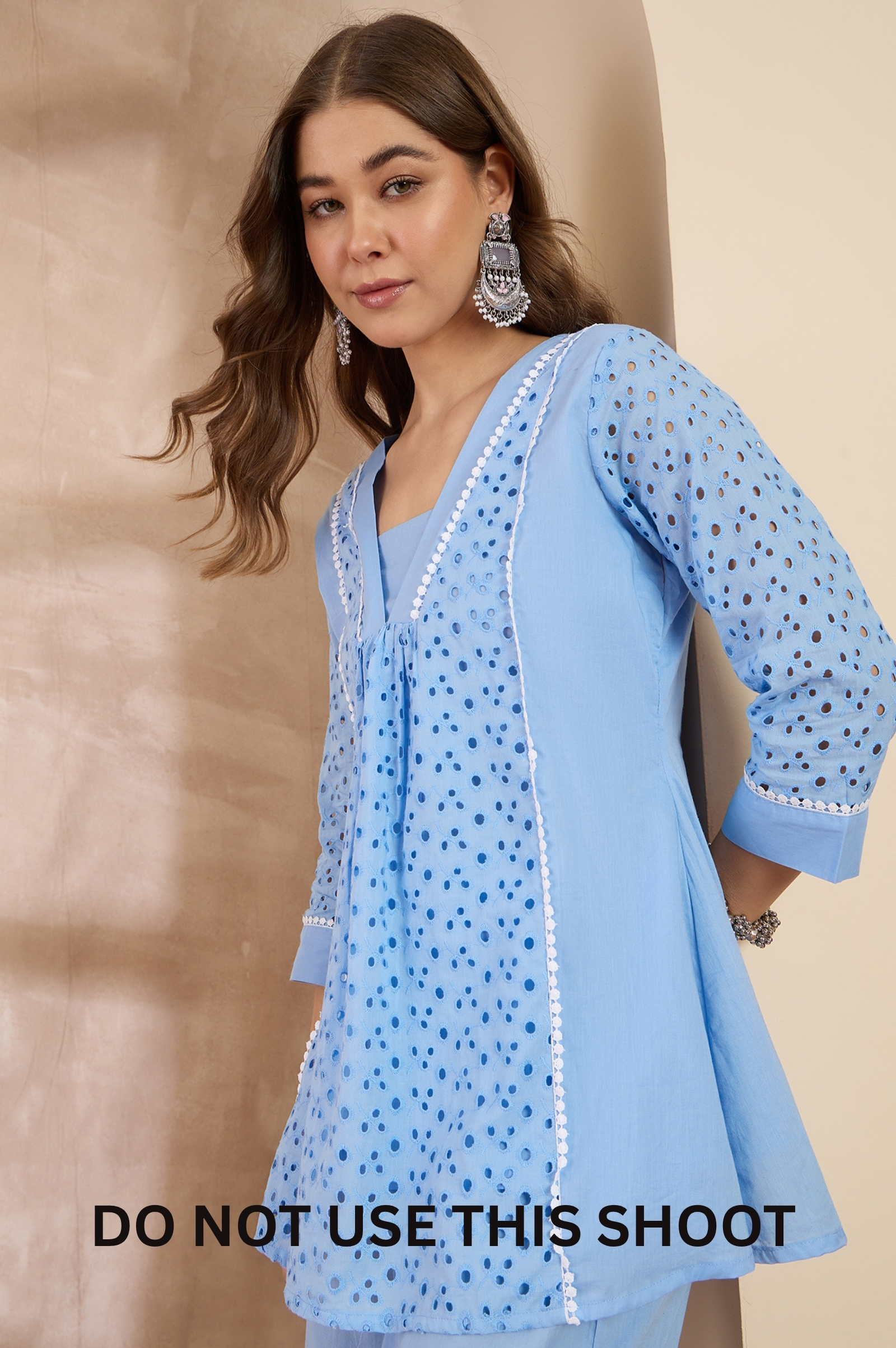 women-sky-blue-pure-cotton-schiffli-embroidered-tunic-co-ord-set