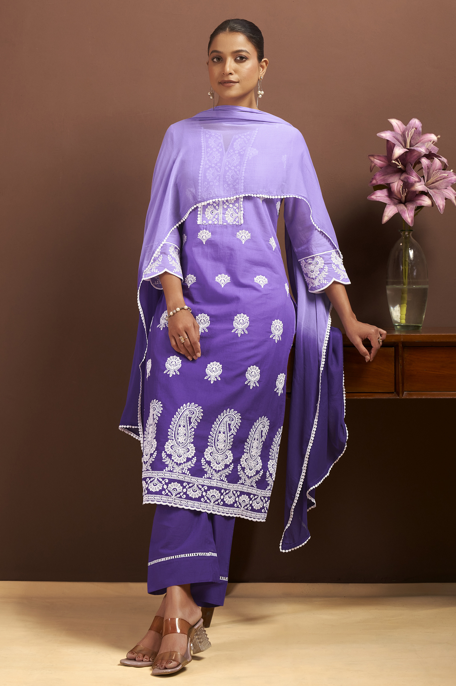 women-purple-pure-cotton-ethnic-motif-embroidered-kurta-pant-dupatta-set